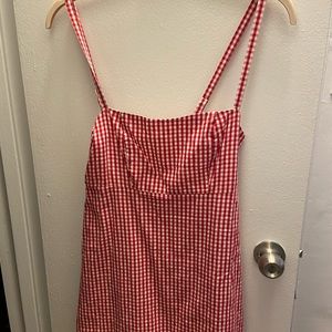 Brandy Melville Red Gingham Dress